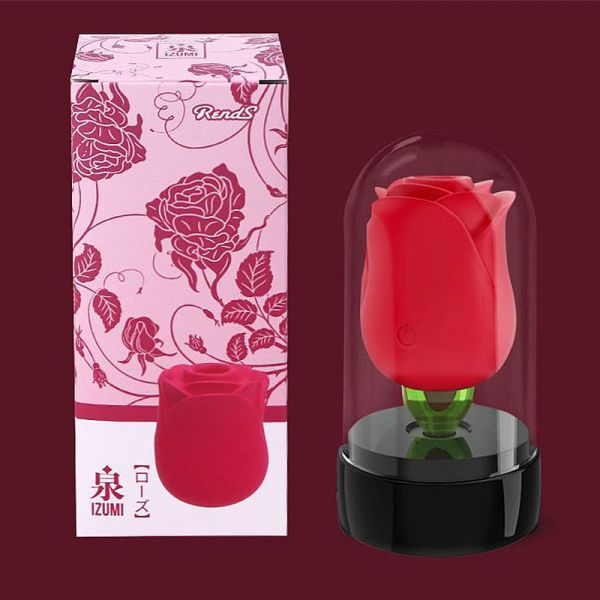 Estimulador Formato Rosa Cúpula - 2x1 com Pulsação e Língua