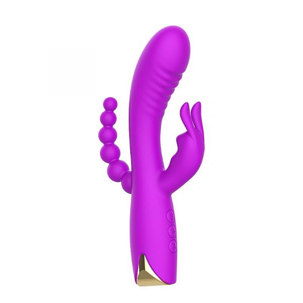 Vibrador Triplo Estímulos Recarregável - 3 em 1
