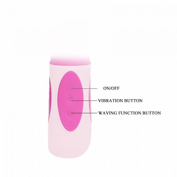 Vibrador Tripla Penetração Estímulo Rotativo