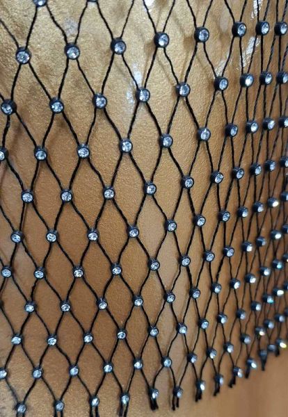 Blusinha de Tela com Strass
