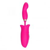 Vibrador Sugador em Formato de Boca com Dedilhar