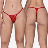 Tanga Fio Triângulo em Tule com Strass - Olha, amor