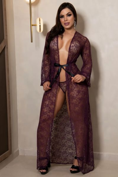 Robe Longo em Renda