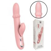 Vibrador Duplo Estimulo com Pulsação e Vai e Vem de Anel
