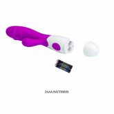 Vibrador Duplo Estimulo Ponto G e Clitóris Snappy - 30 Vibrações