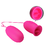 Bullet Duplo Vibrador e Estimulador com Língua - Daisy - Pretty Love