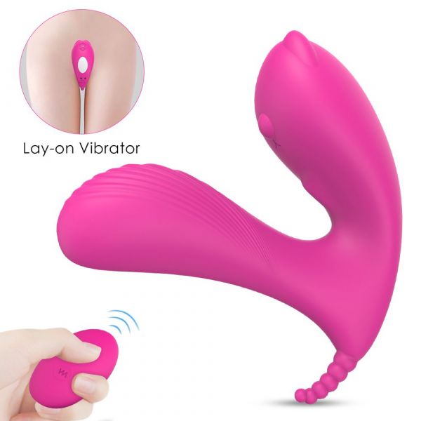 Vibrador Tripla Penetração Estímulo Cara