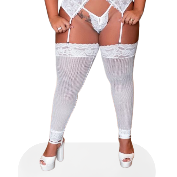 Meia Calça 7/8 Arrastão Plus Size