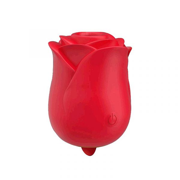 Estimulador Formato Rosa Cúpula - 2x1 com Pulsação e Língua