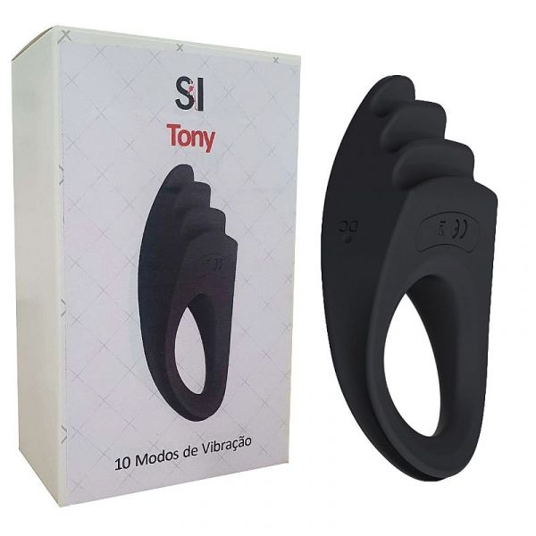 Anel Vibrador com Estimulador - Tony - ALWUP