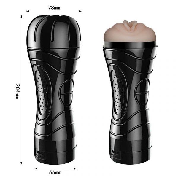 Lanterna Vagina em Cyberskin com Vibrador - Mini Lanterna