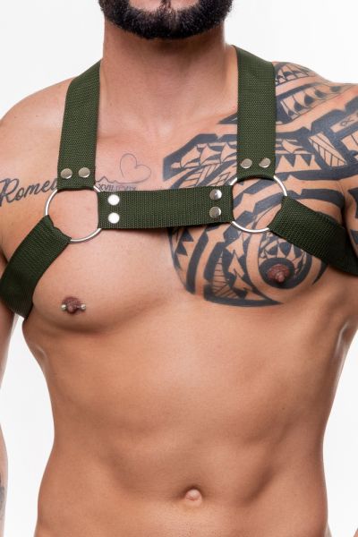 Harness Nylon Verde Musgo