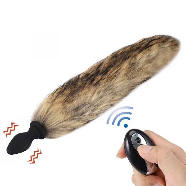 Plug com Controle em Silicone Cauda
