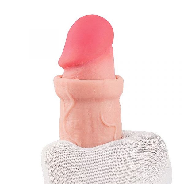 Prótese 20X 4 cm Super Realístico Dupla Camada com Escroto - Ventosa