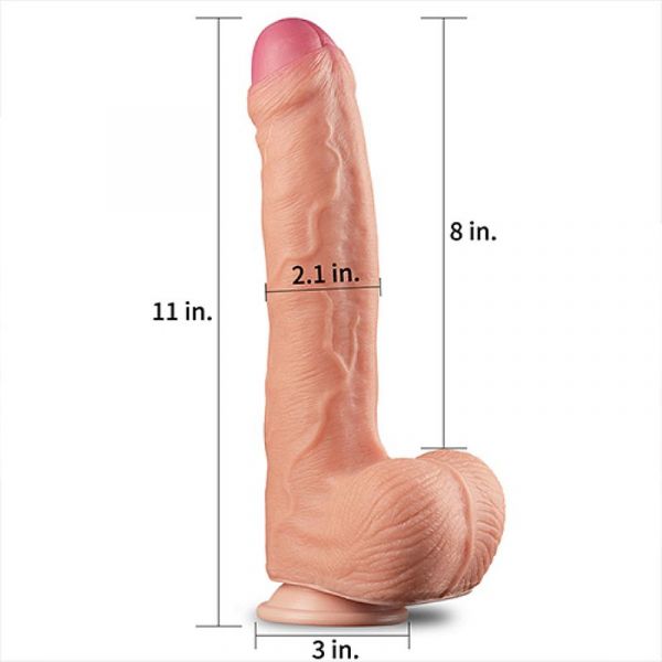 Prótese 28,5 X 5,3 cm Realístico - Nature Cock II - Lovetoy