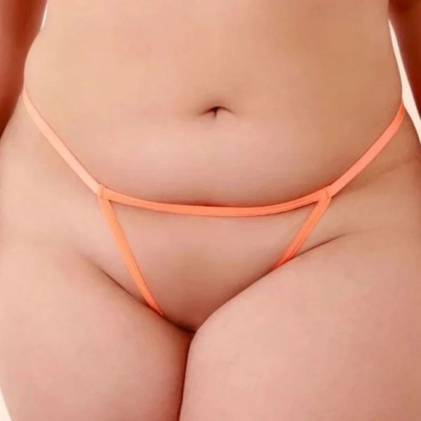 Calcinha com Frases Prontas Tule Regulavel Plus Size