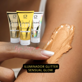 *Iluminador Glitter Sensual Glow Corporal
