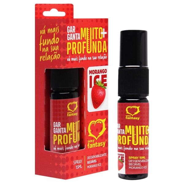 Garganta Muito+ Profunda Spray Dessensibilizante Beijável Sabores