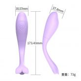 Vibrador Dobrável com Aplicativo - Lilás