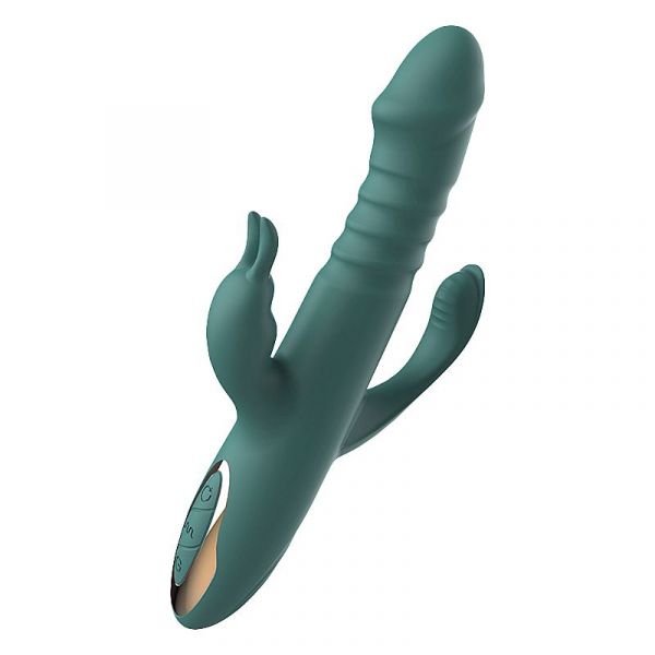 Vibrador Triplo Estimulo com Vai e Vem 12 Modos de Vibrações