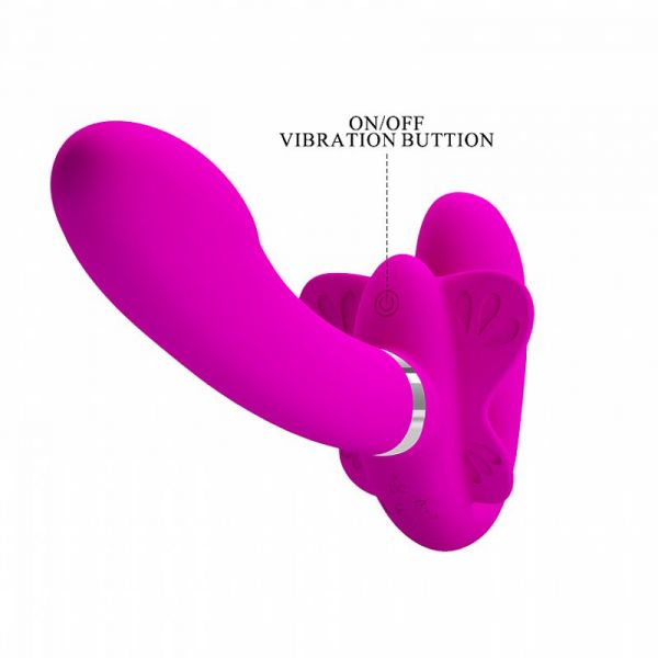 Vibrador Dupla Penetração Strapless com Ponto G - Valerie