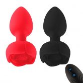 Plug com Controle Silicone Aveludado