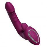 Vibrador de Duplo Estímulo com Estimulador de Língua e Vai e vem