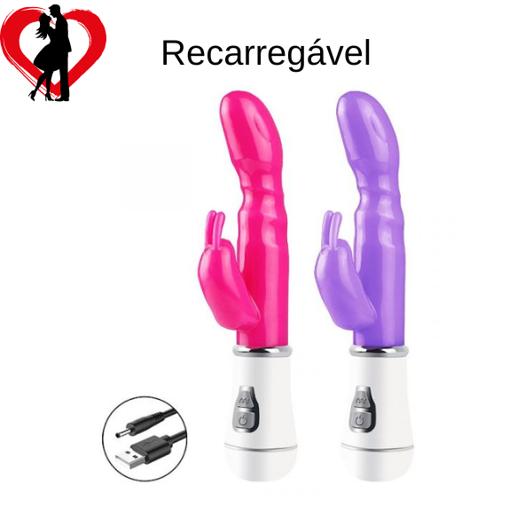 Vibrador Recarregável Duplo Estímulo