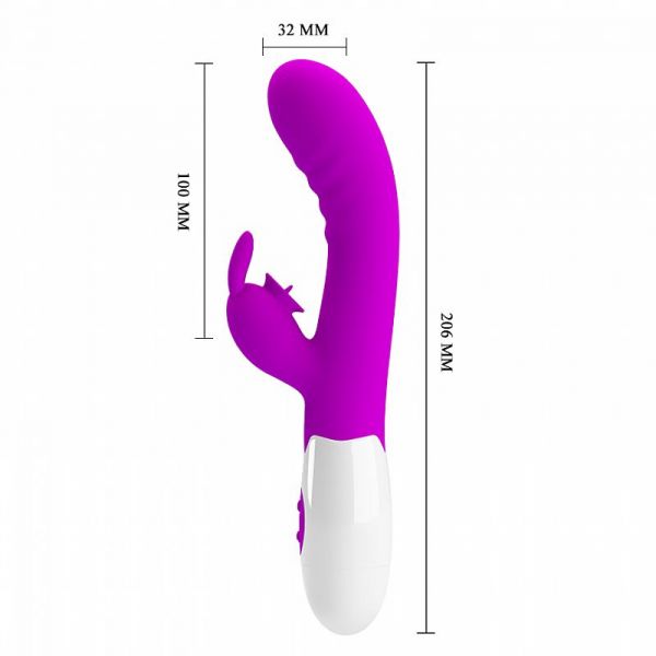 Vibrador Duplo Estimulo Ponto G e Clitóris Cerberus - Pretty Love