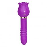 Vibrador de Ponto G e Clitóris Rosa com Pulsação e Vai e Vem - Christine