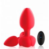 Plug com Controle Silicone Aveludado