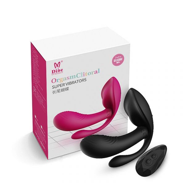 Vibrador Triplo Estímulo Ponto G,  Externo com Plug Anal - Dibe