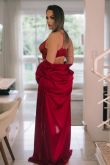 Robe Longo Cetim Sofisticado