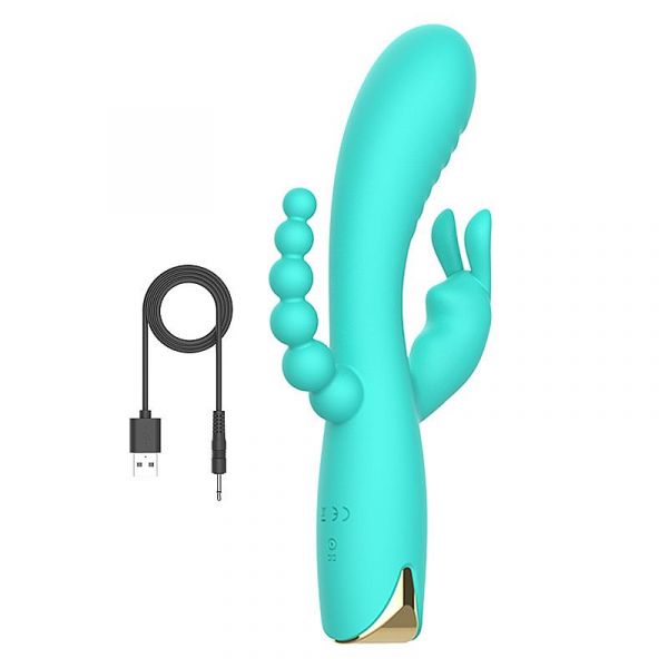 Vibrador Triplo Estímulos Recarregável - 3 em 1