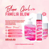 Kit Blow Girl Hidratante, Perfume e Body Splash Morango