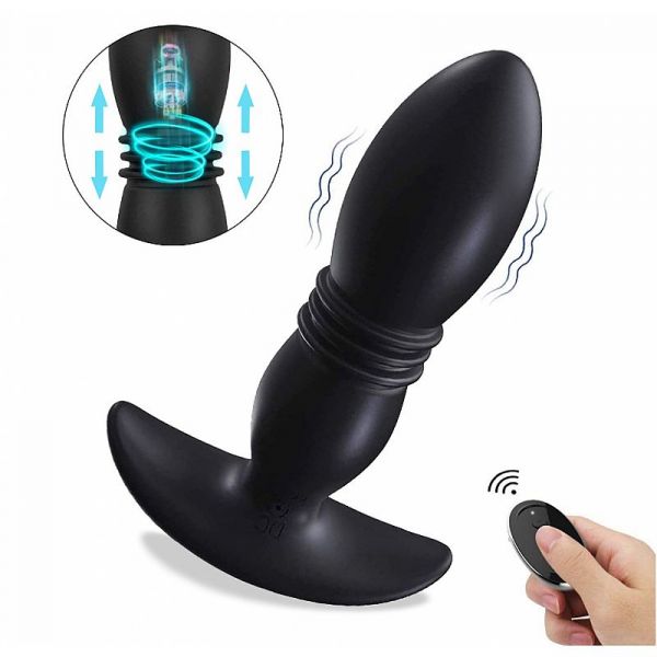 *Plug Anal com Vibrador Vai e Vem