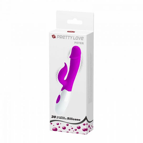 Vibrador Duplo Ponto G e Clitóris Peter