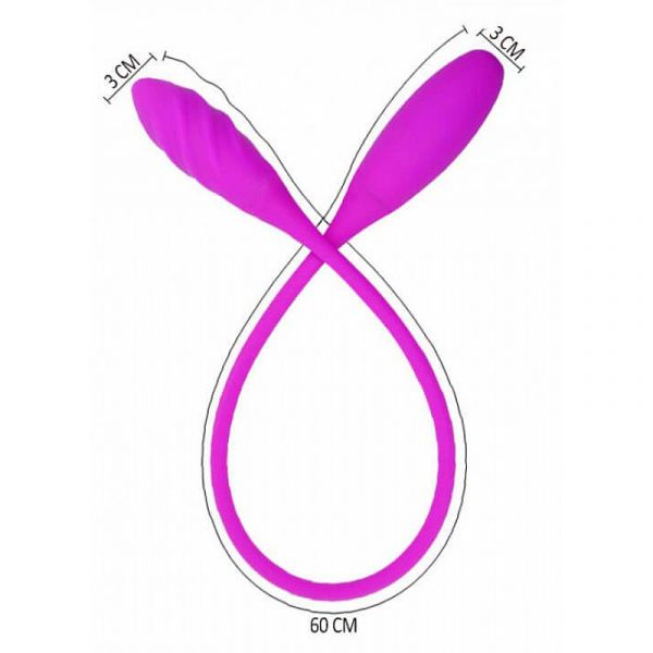 Vibrador Duplo Estímulo Snaky Vibe - Pretty Love