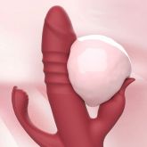Vibrador Triplo Estimulo com Vai e Vem 12 Modos de Vibrações
