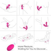 Vibrador Tripla Penetração Estímulo Cara