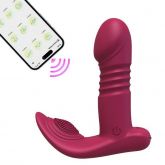 Vibrador Duplo Estímulo com Vai e Vem e Pulsação  - Lillie - APP - SI