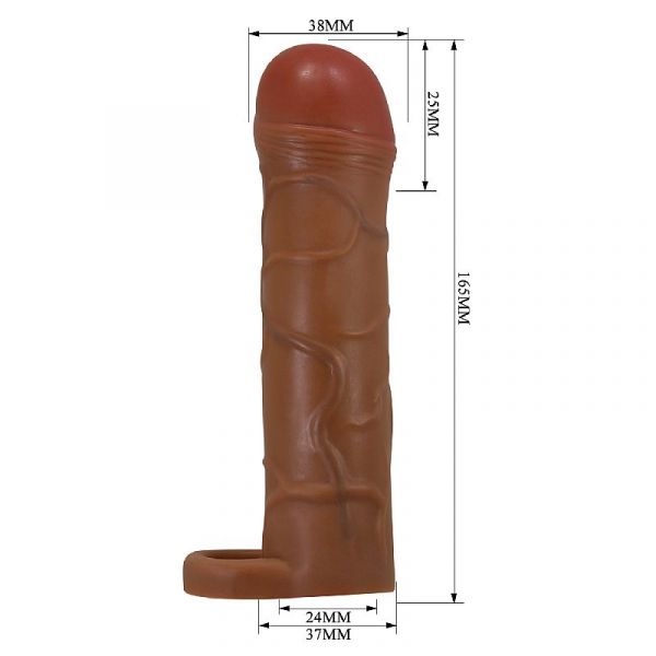 Capa 18x3,9 cm CyberSkin com Anel de Escroto - Bunion