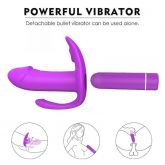 Vibrador Triplo Estimulo Interno, Clitóris e Anal Recarregável- Didi - S-Hande