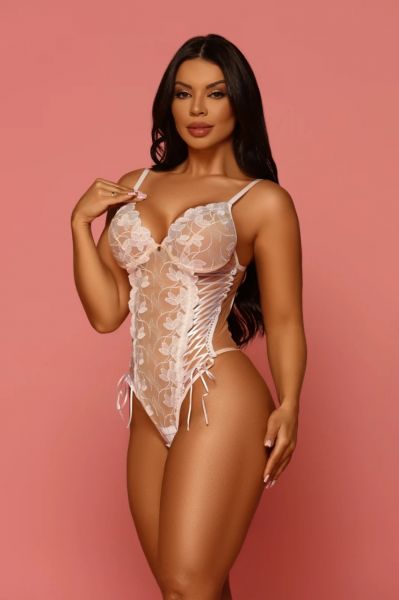 Body Anastácia em Tule Bordado