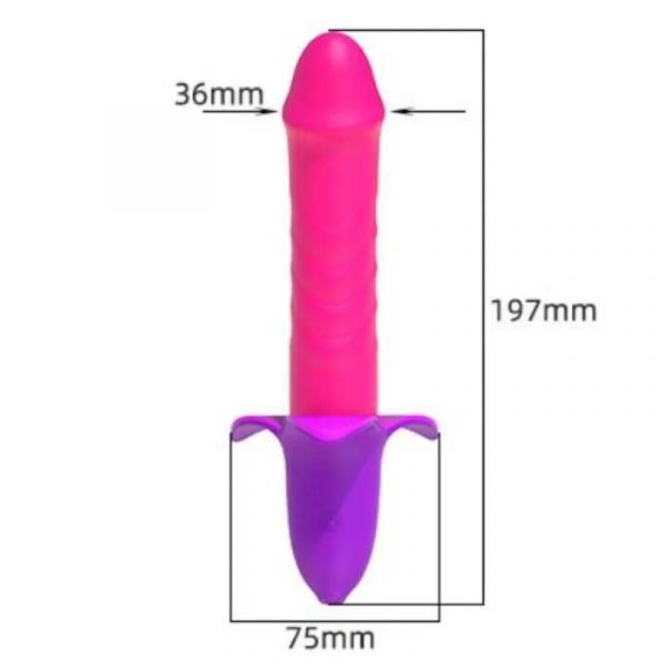 Vibrador Banana Personal Pulse Recarregável Pink