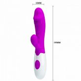 Vibrador Duplo Estimulo Ponto G e Clitóris Snappy - 30 Vibrações