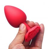 Plug P em Silicone Forma de Rosa