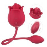 Vibrador Duplo Estímulo Ponto G e Clitóris Formato de Rosa - Blossoms - S-Hande