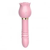 Vibrador de Ponto G e Clitóris Rosa com Pulsação e Vai e Vem - Christine