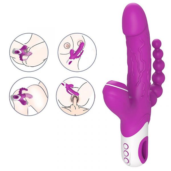 Vibrador Triplo Estímulos - Eros